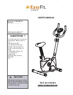 Weslo Easy Fit WLIVEX38010.0 User Manual preview