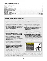 Preview for 2 page of Weslo Easy Stride WLAW35073 User Manual