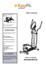 Weslo EasyFit WLIVEL86172.0 User Manual preview