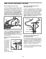 Предварительный просмотр 10 страницы Weslo Eclipse User Manual