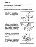 Preview for 4 page of Weslo Electra Force Manual