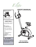 Weslo Elite WLIVEX79412.0 User Manual preview