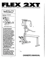 Weslo Flex 2xt Owner'S Manual preview