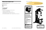 Weslo gym 2000 User Manual preview