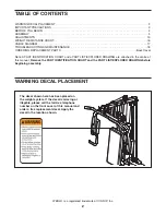 Preview for 2 page of Weslo Gym 750 User Manual