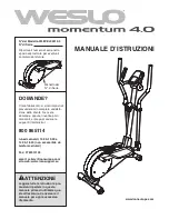 Weslo Momentum 4.0 (Italian) Manuale D'Istruzioni preview