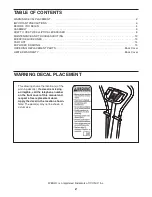 Preview for 2 page of Weslo momentum 630 Manual