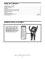 Preview for 2 page of Weslo Momentum 635 Elliptical User Manual