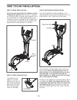 Preview for 14 page of Weslo Momentum CT 5.9 Manual