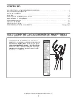 Preview for 2 page of Weslo Momentum Ct5.8 Elliptical (Spanish) Manual Del Usuario