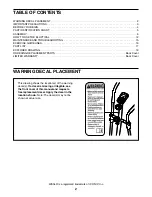 Preview for 2 page of Weslo Momentum G 3.1 Elliptical Manual