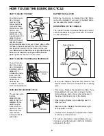 Preview for 6 page of Weslo Pursuit 20.2 Ct User Manual