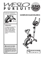 Weslo Pursuit 250 Fm Bike (Dutch) Gebruiksaanwijzing preview