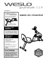 Weslo Pursuit 3.2 R Bike (French) Manuel De L'Utilisateur preview