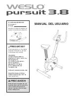 Weslo Pursuit 3.8 (Spanish) Manual Del Usuario preview