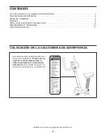 Preview for 2 page of Weslo Pursuit 3.8 (Spanish) Manual Del Usuario