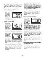 Preview for 10 page of Weslo pursuit 350 User Manual