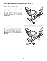 Preview for 10 page of Weslo Pursuit 5.0r Bike User Manual