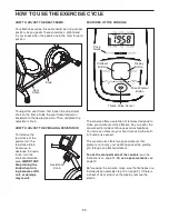 Предварительный просмотр 11 страницы Weslo PURSUIT CT 3.8R User Manual