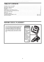 Preview for 2 page of Weslo Pursuit CT 5.9 User Manual