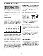 Preview for 11 page of Weslo Pursuit E 28 User Manual