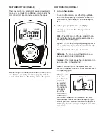 Preview for 12 page of Weslo Pursuit G 3.1 Manual