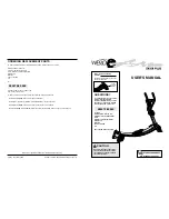 Weslo Skier Plus WLUVSK10160 User Manual preview