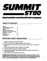 Предварительный просмотр 3 страницы Weslo Summit St80 Owner'S Manual