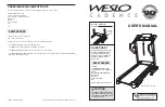 Weslo WETL28131 User Manual preview