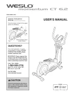 Preview for 1 page of Weslo WLEL32912.0 User Manual