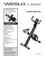 Preview for 1 page of Weslo WLEVEX71417.0 User Manual