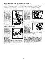 Preview for 7 page of Weslo WLEX14930 User Manual