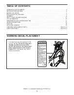 Предварительный просмотр 2 страницы Weslo WLEX61211.0 User Manual