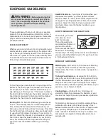 Preview for 15 page of Weslo WLEX61211.0 User Manual