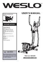 Weslo WLIVEL14718.0 User Manual preview