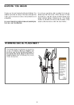 Preview for 4 page of Weslo WLIVEL14718.0 User Manual