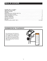 Предварительный просмотр 2 страницы Weslo WLIVEX57010.1 User Manual