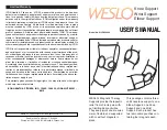 Weslo WLRX24080 User Manual preview