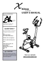 Weslo X LINE User Manual preview