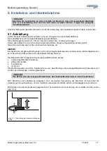 Предварительный просмотр 17 страницы Wessamat BlueLine W 19 L User Manual