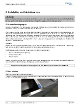 Preview for 17 page of Wessamat CombiLine W120 CL User Manual