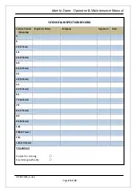 Preview for 20 page of Wessex lifts LIBERTY OPEN Operator'S  Maintenance Manual