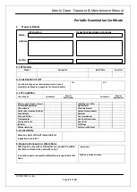 Preview for 21 page of Wessex lifts LIBERTY OPEN Operator'S  Maintenance Manual