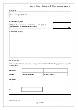 Preview for 22 page of Wessex lifts LIBERTY OPEN Operator'S  Maintenance Manual