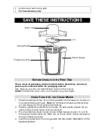 Предварительный просмотр 3 страницы West Bend 4 QT. ICE CREAM MAKER Instruction Manual