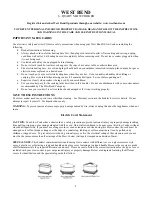 Preview for 1 page of West Bend 6-QUART ELECTRONIC CROCKERYTM COOKER Manual