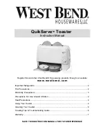 West Bend 78220 Instruction Manual preview