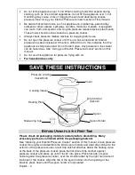 Preview for 3 page of West Bend Chris Freytag Pressure Cooker Instruction Manual