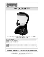 Preview for 11 page of West Bend Cocoa Grande Instruction Manual