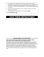 Preview for 3 page of West Bend HI-RISE 6200 Instruction Manual